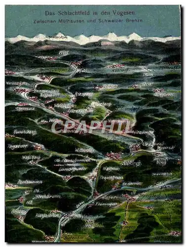 Cartes postales Das Schlachtield In Den Vogesen Zwischen Mulhausen Und Schweizer Grenze