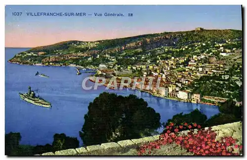 Cartes postales Villefranche Sur Mer Vue Generale