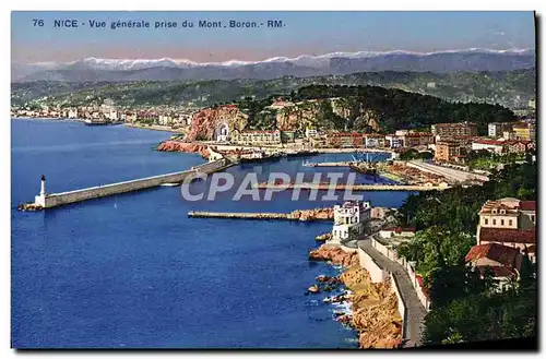 Cartes postales Nice Vue Genarale Prise Du Mont Boron