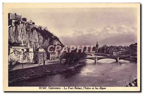 Cartes postales Grenoble Le Fort Rabot I&#39Isere Et Les Alpes