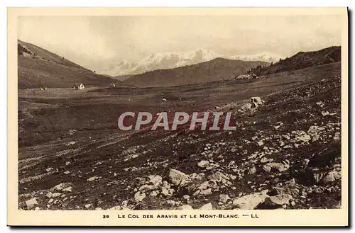 Cartes postales Le Col Des Aravis Et Le Mont Blanc