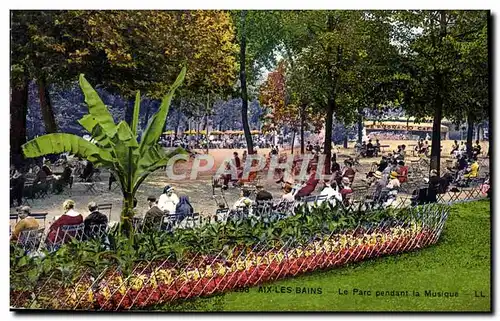 Ansichtskarte AK Aix Les Bains Le Parc Pendant La Musique