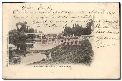 Cartes postales Saint Maur Creteil Le Pont