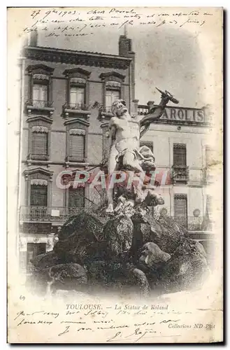 Ansichtskarte AK Toulouse La Statue De Roland