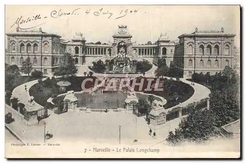 Cartes postales Marseille Le Palais Longchamp