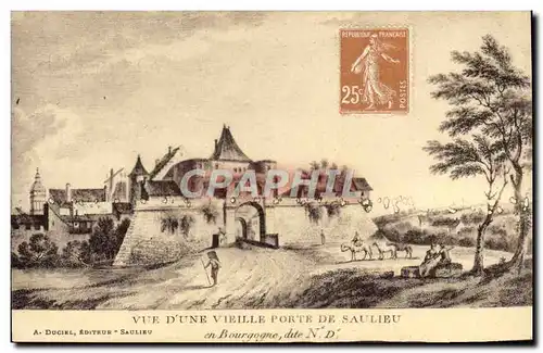 Cartes postales Vue D&#39Une Vieille Porte De Saulieu