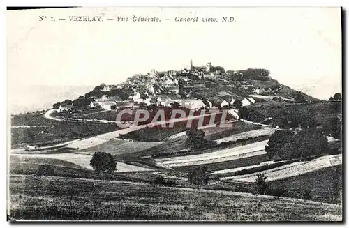 Cartes postales Vezelay Vue Generale
