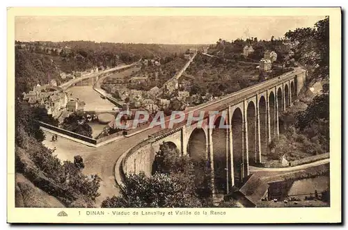 Cartes postales Dinan Viaduc De Lanvaliay Et Vallee De La Rance