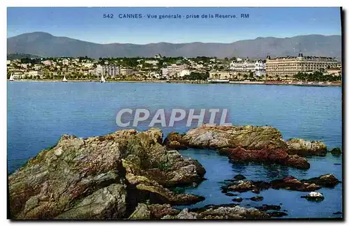 Cartes postales Cannes Vue Generale Prise De La Reserve