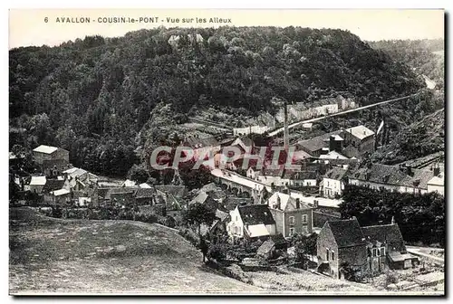 Ansichtskarte AK Avallon Cousin Le Pont Vue Sur Les Alleux