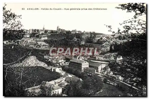 Cartes postales Avallon Cousin Le Pont Vue generale prise des Chatelaines