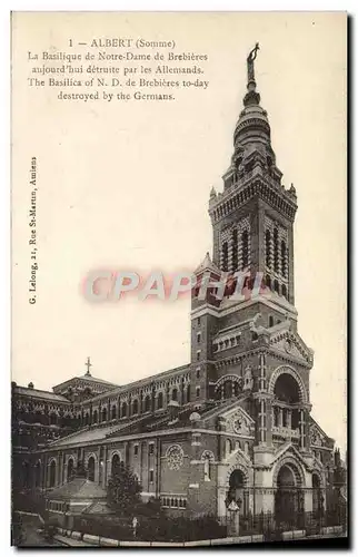 Cartes postales Albert La Basilique De Notre Dame De Brebieres