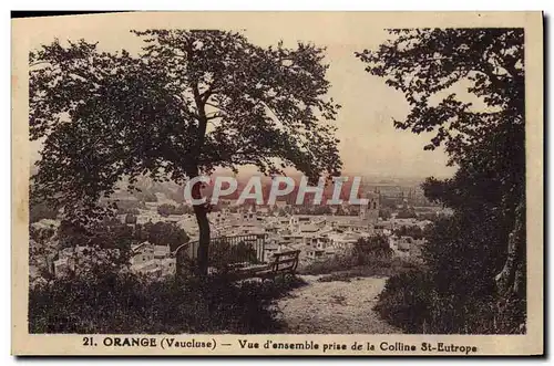 Cartes postales Orange Vue D'Ensemble Prise De La Colline St Eutrope