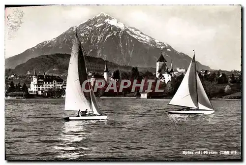 Cartes postales moderne Spiez Mit Niesen