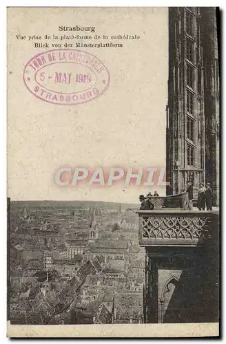 Cartes postales Strasbourg Vue Prise De La Plate Forme De La Cathedrale