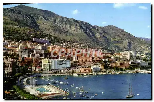 Cartes postales moderne Monte Carlo Le Port La Piscine