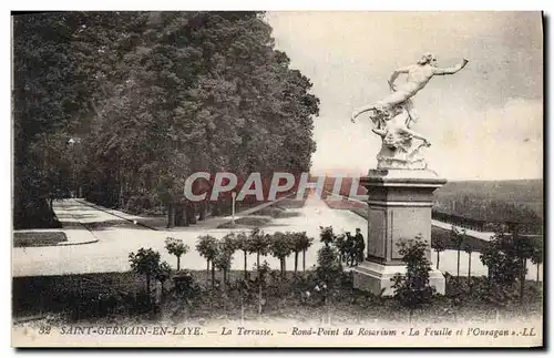 Cartes postales Saint Germain En Laye La Terrasse Rond Point Du Rosarium La Feuille et l'ouragan