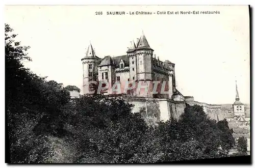 Ansichtskarte AK Saumur Le Chateau Cote Est Et Nord Est Restaures