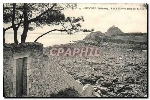 Ansichtskarte AK Roscoff Roc&#39h Illievec Prise Des Sapins