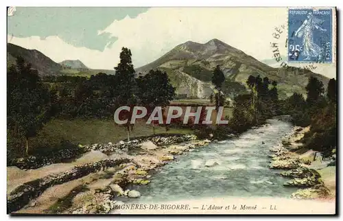 Cartes postales Bagneres De Bigorre L&#39Adour Et Le Monne