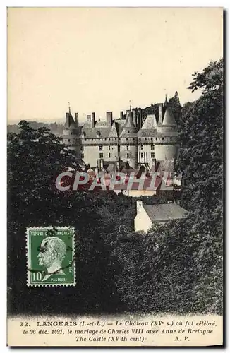 Cartes postales Langeais Le Chateau