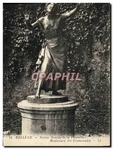 Cartes postales Belleme Statue bronze de la fontaine Boulevard Des Promenades