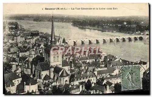 Cartes postales Saumur Vue Generale Et La Loire