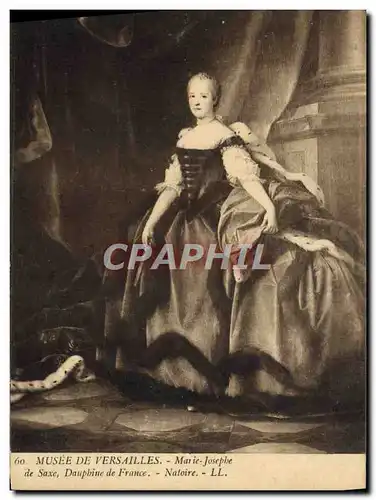 Cartes postales Musee De Versailles Marie Josephe de Saxe Dauphine de France Natoire