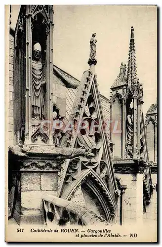 Cartes postales Rouen Gargouilles Et Pinacles De I&#39Abside