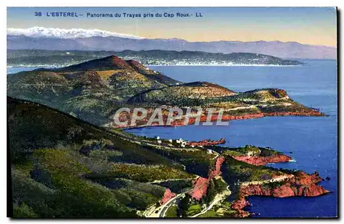 Cartes postales L&#39Esterel Panorama Du Trayas Pris Du Cap Roux