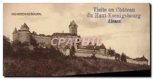 Cartes postales Hohoenigsbourg Visite Au Chateau Du Haut Koenigsbourg Alsace