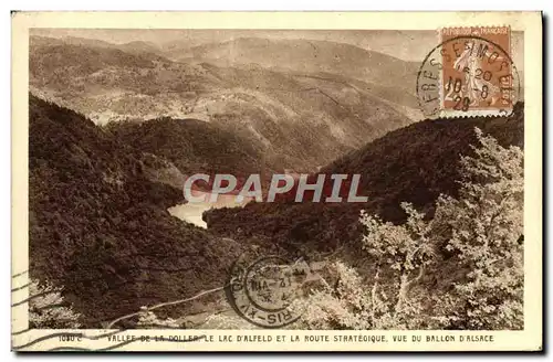 Cartes postales Vallee De La Doller Le Lac D'Alfeld Et La Route Strategique Vue Du Ballon D'Alsace