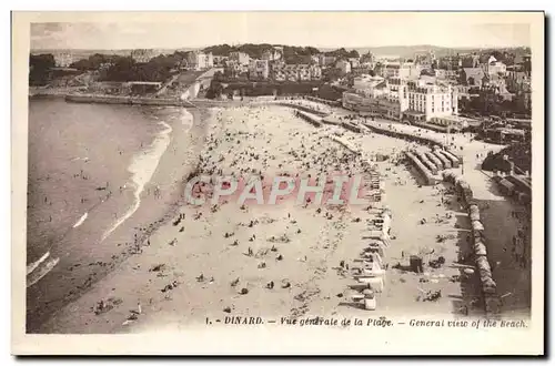 Ansichtskarte AK Dinard Vue Generale De La Plage Generale