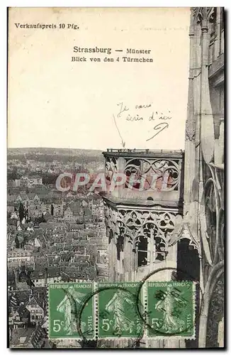 Cartes postales Strassburg Munster Blick Von Den Turmchen