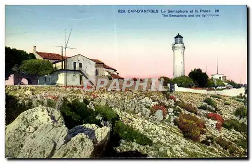 Cartes postales Cap D&#39Antibes Le Semaphore Et Le Phare