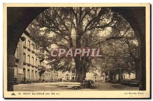 Cartes postales Mont Ste Odile La grande cour