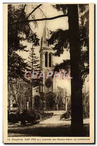 Cartes postales Dauphine Capitale Des Hautes Alpes La cathedrale