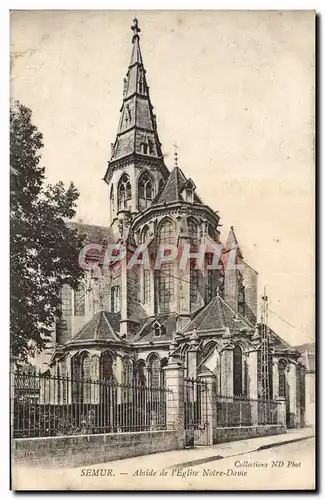 Cartes postales Semur Abside De I&#39Eglise Notre Dame