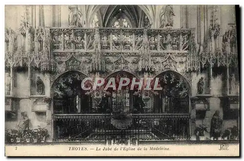Cartes postales Troyes Le Jube De I'Eglise De La Madeleine