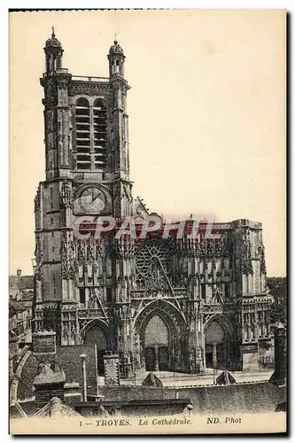 Cartes postales Troyes La Cathedrale
