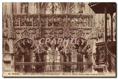 Cartes postales Troyes Jube En Pierre De I'Eglise Ste Madeleine Jean Gaide