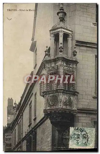 Cartes postales Troyes Hotel De Marisy