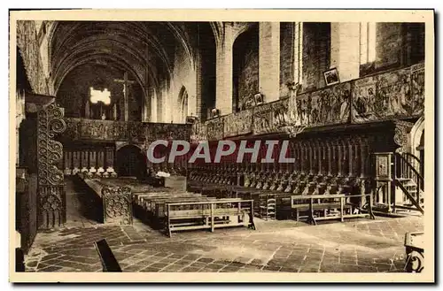 Cartes postales L'Eglise De La Chaise Dieu L'abbaye Les Stalles gothiques et les tapisseries des Flandes