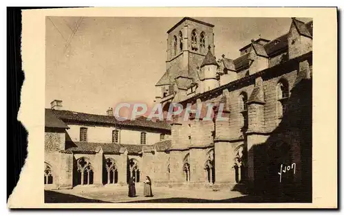 Ansichtskarte AK La Chaise Dieu L&#39Abbaye La Cour Du Cloitre