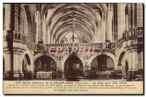 Cartes postales La Chaise Dieu Eglise abbatiale Le jube