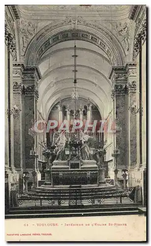 Cartes postales Toulouse Interieur De L&#39Eglise St Pierre orgue