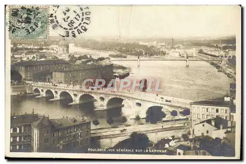 Cartes postales Toulouse Vue Generale Sur La Garonne