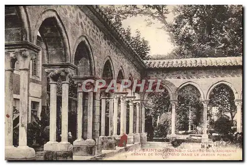 Ansichtskarte AK Saint Gaudens Cloitre de l&#39ancienne abbaye de Bonnefond dans le jardin public