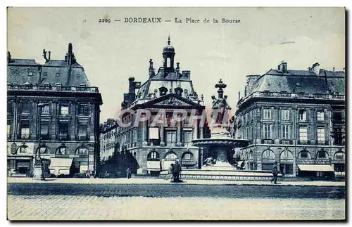 Cartes postales Bordeaux La Place De La Bourse