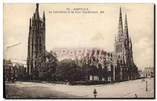 Cartes postales Bordeaux La Cathedrale Et La Tour Pey Berland